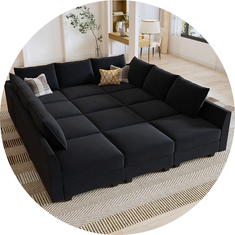 sofa bed black