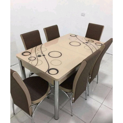 Brown Bubble Turkish Style Dining Table & Chair