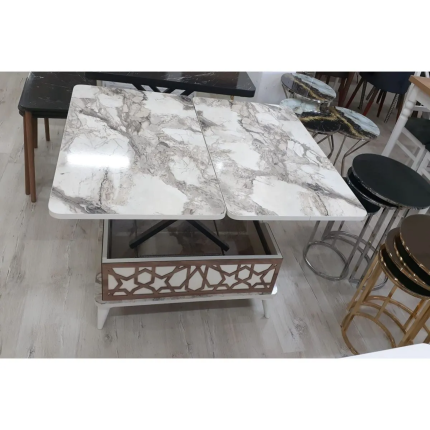 LIGHT GREY MARBLE EFFECT