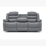 Roma Recliner 3 seater sofa greya