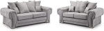 verona scatter back sofa 3+2 seater grey