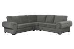 verona high back sofa 5 seater corner dark grey grey