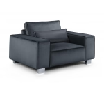 Salona sofa 1 seater dark gray