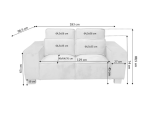Salona sofa 2 seater dimensions