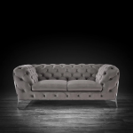 Regina Sofa Set | Dark Gray back 2 seate
