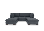 mini dylan ushaped sofa black