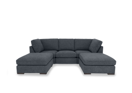 mini dylan ushaped sofa black