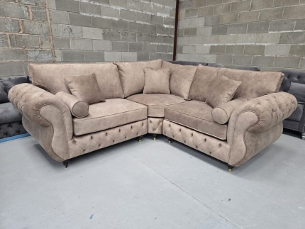 Rio chesterfield sofa corner 5 seater