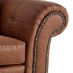 oakland sofa brown leather