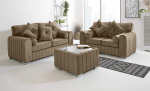 lilly sofa light brown 3+2 with stool