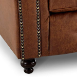 oakland sofa brown leather