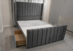 Elise Winged Upholstered Divan Bed