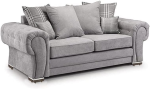 verona scatter back sofa 2 seater grey