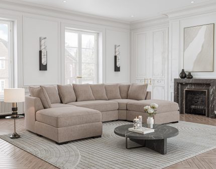 UShape Summer Linen Black Legs